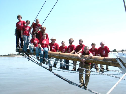 A past crew - what an opportunity crewing on a tall ship offers! ©  SW